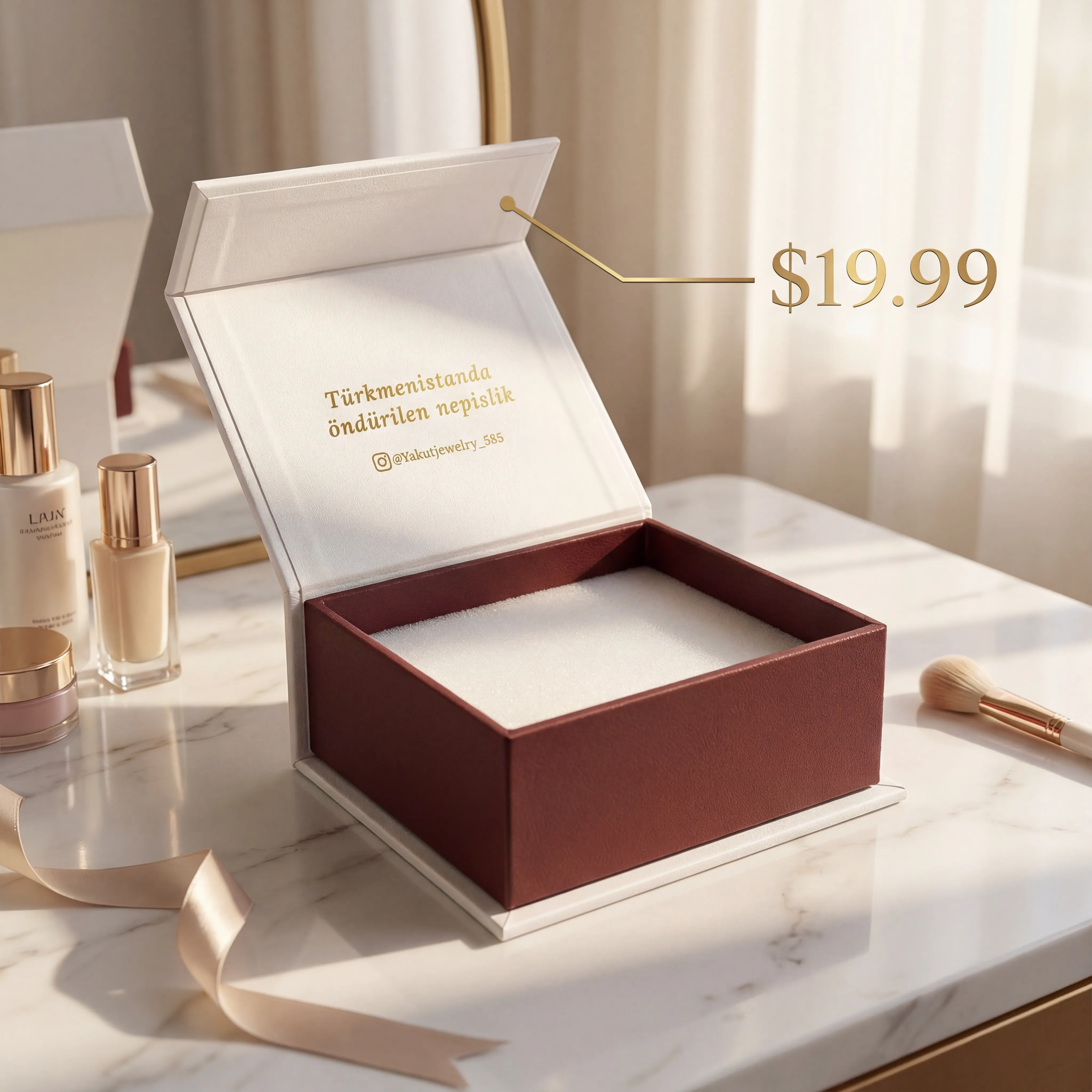 Subscription box in natural outdoor light