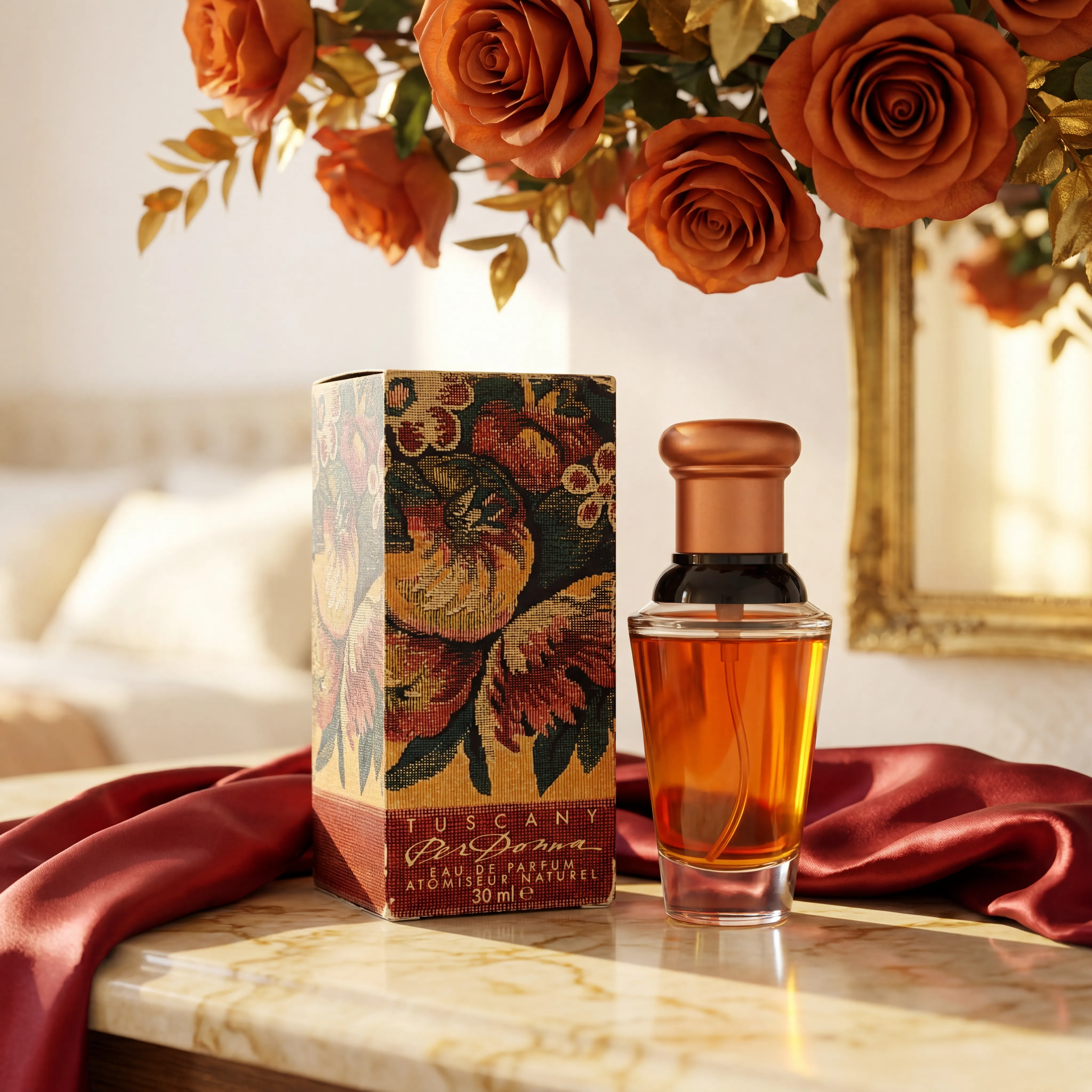 Perfume bottle water splash splash luxury background